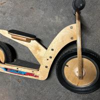 Wooden stepbike - Bici in legno per bambini 2 in 1