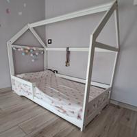 Lettino per bambini 160x80 con materasso