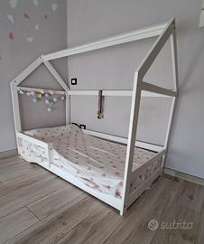 Lettino per bambini 160x80 con materasso