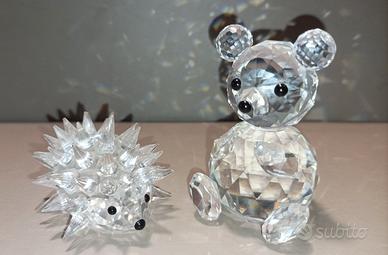 Statuine Swarovski – Riccio + Orsetto