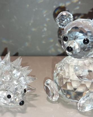Statuine Swarovski – Riccio + Orsetto