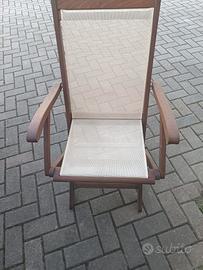 Sedie pieghevoli in legno 