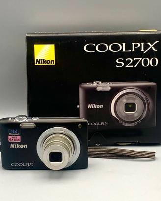 Fotocamera NIKON COOLPIX S2700 Compatta + SD 16GB