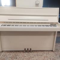 Pianoforte Sauter 112 tedesco bianco con trasporto