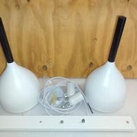 lampade bianche e nere nuove 