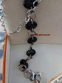 Collana argento Molecole