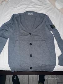 Cardigan stone island grigio chiaro