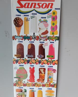 tabelle gelati vintage 