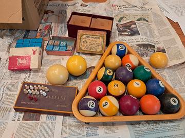 set palle da biliardo vintage