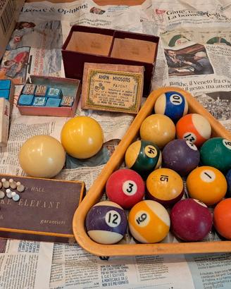 set palle da biliardo vintage