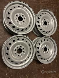 Kit 4 Cerchi da 13 pollici in lamiera per Fiat 600