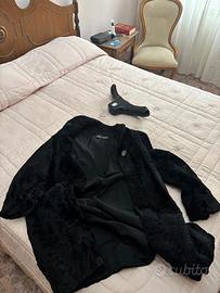 Cappotto vintage in vera pelliccia di astrakan ne