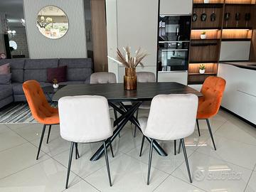 TAVOLO DESIGN CON PIANO IN CERAMICA