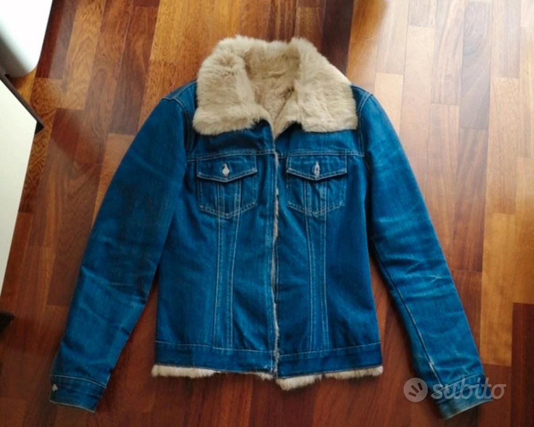 Giacca di jeans con pelliccia Vendita in Abbigliamento e