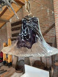 Lampada in vetro di Murano Tulipano di Carlo Nason