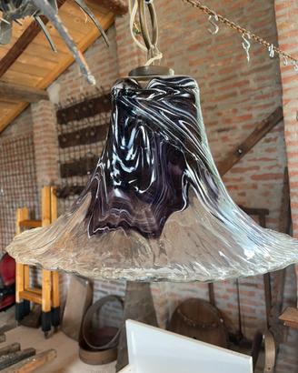 Lampada in vetro di Murano Tulipano di Carlo Nason