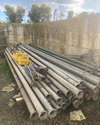 35 tubi in ferro zincati tipo martignoni da 100mm