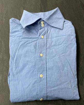 Camicia da uomo azzurra a manica lunga - Benetton