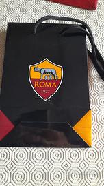 Busta AS Roma nera lucida originale