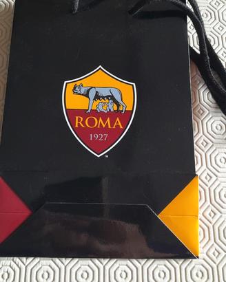 Busta AS Roma nera lucida originale