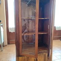 vetrinetta antica in legno da restaurare 