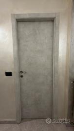 Porta interna effetto cemento LeroyMarlin completa