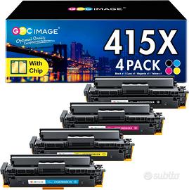 Toner 415A 415X (4 Pack) con chip x LaserJet HP