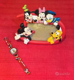 Set Topolino portafoto + orologio
