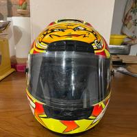 Casco agv valenti rossi