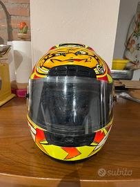 Casco agv valenti rossi