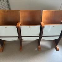 Sedie da cinema in legno antiquariato