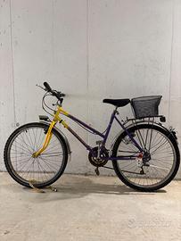Bicicletta da donna con cestino da 26 pollici