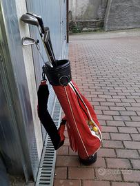 sacca golf con 6 mazze e 50 palline 