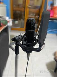 Rode nt1 black microfono + shock mount