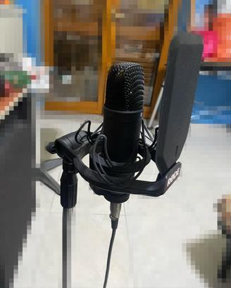 Rode nt1 black microfono + shock mount