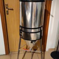 Fermentatore Birra Inox Tronco conico homebrew