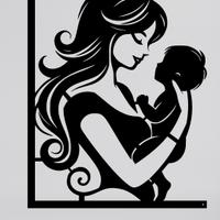 Mother & Son quadro in metallo 