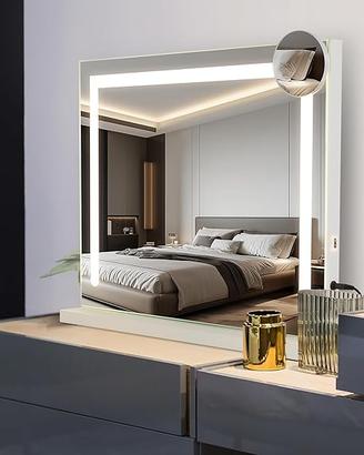 Specchio a led trucco makeup professionale usb