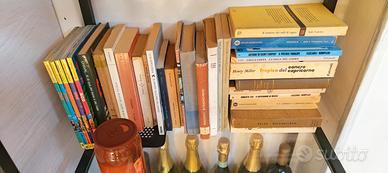 collezione di libri in blocco