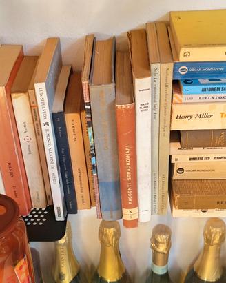 collezione di libri in blocco