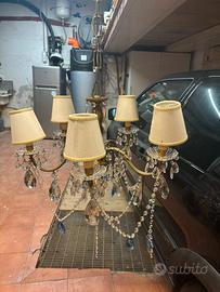 Lampadario in vetro a goccia