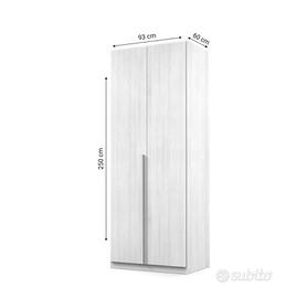 Armadio due ante e libreria