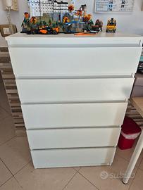 cassettiera 5 cassetti