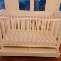 Lettino legno bimbi Azzurra Design + Materasso