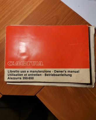 Libretto Uso e Manutenzione Cagiva Alazzurra