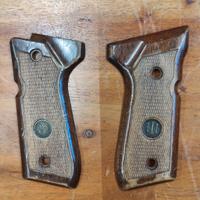 Guancette in legno zigrinate per pistola 