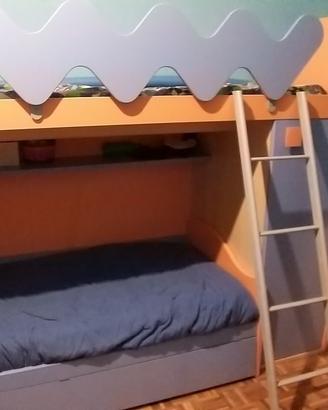 Cameretta Colombini a ponte due letti