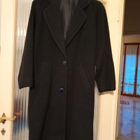 cappotto nero lana donna 