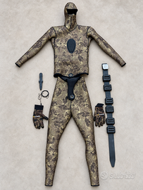 Muta su misura pesca apnea 5 mm + accessori