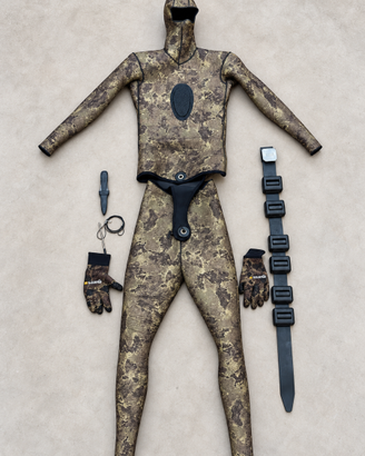Muta su misura pesca apnea 5 mm + accessori